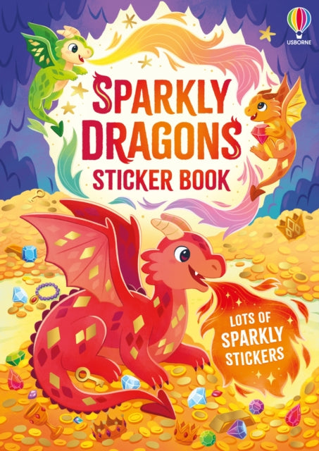 Sparkly Dragons Sticker Book - 9781836047599