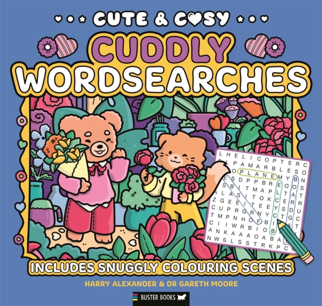 Cute & Cosy Cuddly Wordsearches : Includes Snuggly Colouring Scenes - 9781837252015