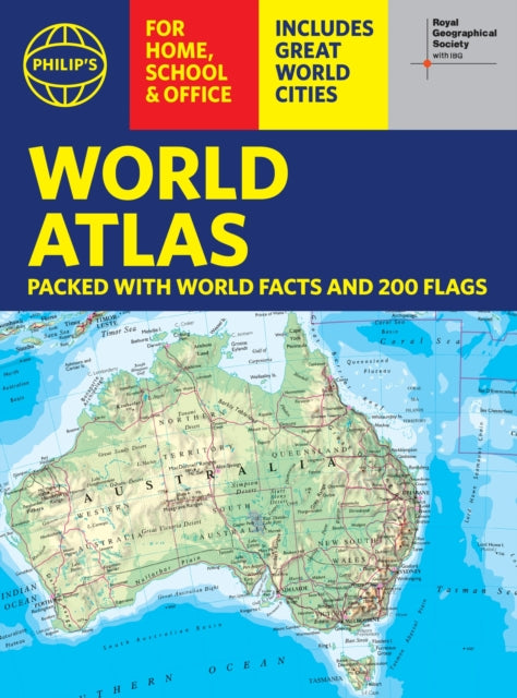 Philip's RGS World Atlas (A4) : with Global Cities, Facts and Flags - 9781849077231