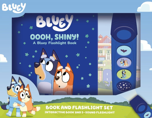 Bluey: Oooh, Shiny! Book and 5-Sound Flashlight Set - 9798384600121