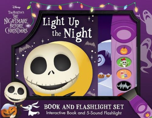 Disney Tim Burton's the Nightmare Before Christmas: Light Up the Night Book and 5-Sound Flashlight Set - 9798384603481