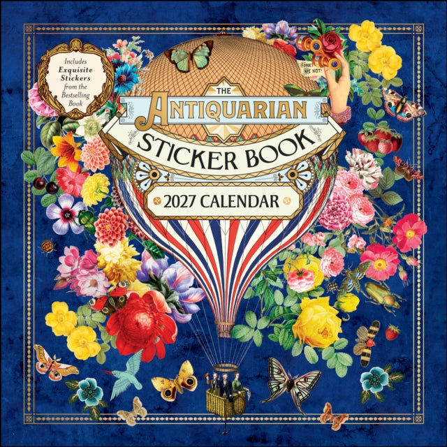 The Antiquarian Sticker Book 2027 Wall Calendar : with Stickers - 9798881608613