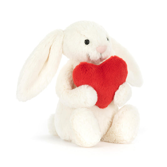 Bashful Little Red Heart Bunny