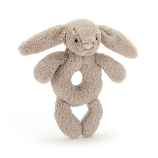 bashful blush bunny ring rattle