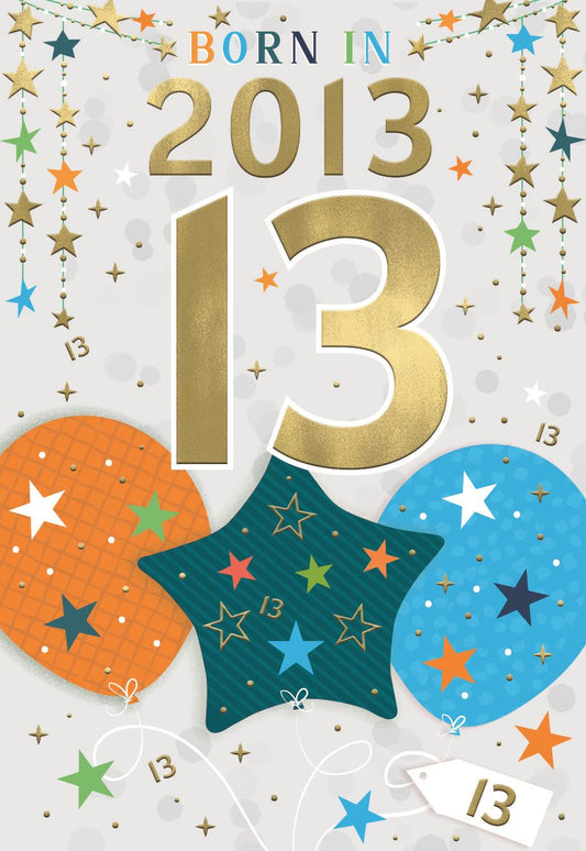 Born In 2013 - Age 13 Male