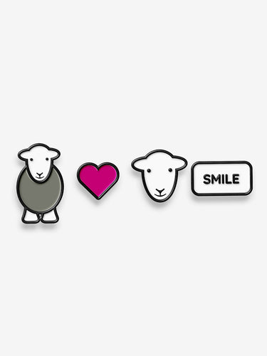 Herdy Smile Pin Badge Set
